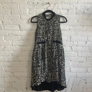 Sea NY Printed Silk/Cotton Dress